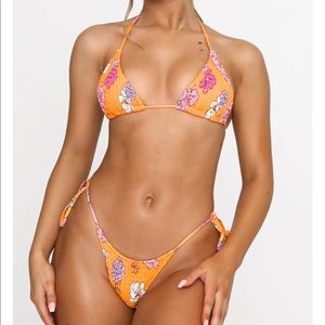 White Fox Boutique Yellow Floral Bikini